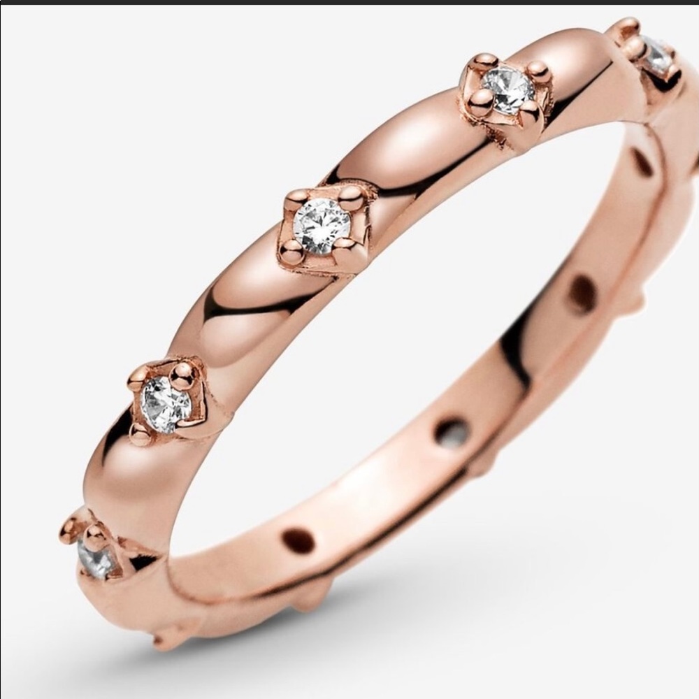 💯% AUTHENTIC PANDORA Rose Petals Ring-Rose Golden